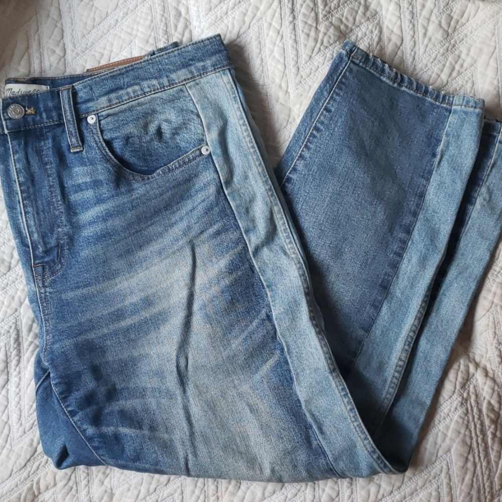 Madewell Two Tone Side Panel Jeans